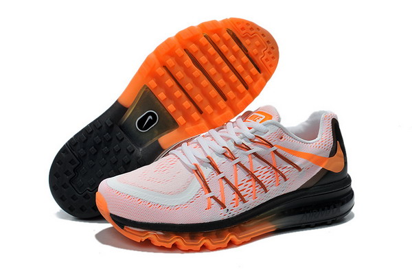 Nike Air Max 2015 Mens Shoes White / Black / Orange
