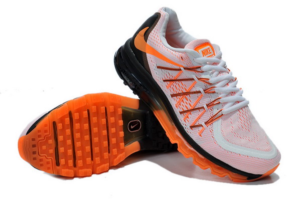 Nike Air Max 2015 Mens Shoes White / Black / Orange