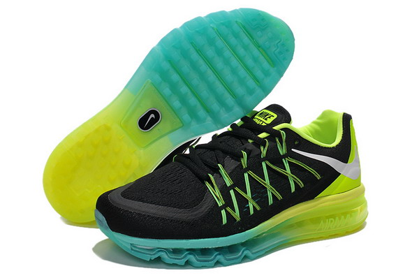 Nike Air Max 2015 Mens Shoes Black / Green / Blue