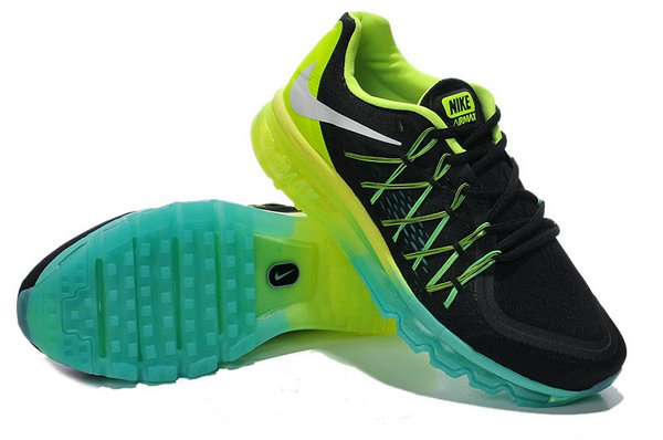 Nike Air Max 2015 Mens Shoes Black / Green / Blue