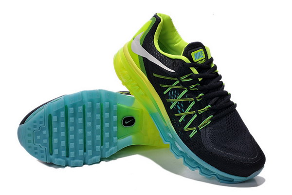 Nike Air Max 2015 Mens Shoes Grey / Black / Green / Blue