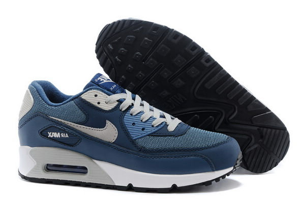 Air Max 90 Mens Shoe Navy Blue / Grey / White