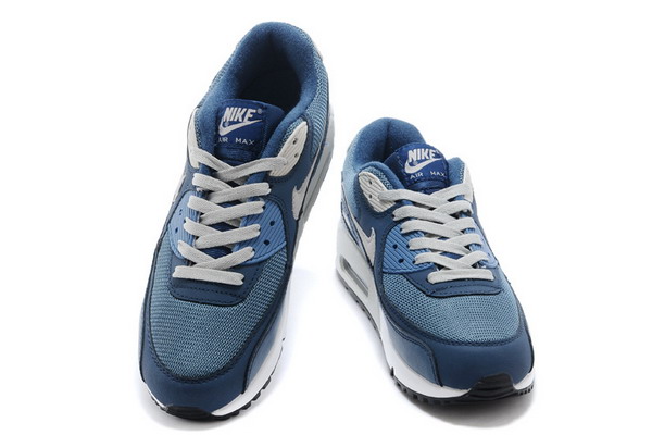 Air Max 90 Mens Shoe Navy Blue / Grey / White