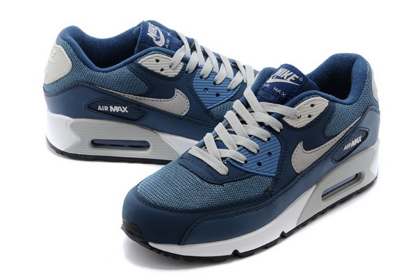 Air Max 90 Mens Shoe Navy Blue / Grey / White