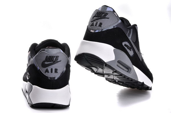Air Max 90 Mens Shoe Black / Camo Grey / Metallic Silver