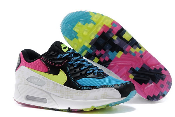 Air Max 90 Mens Shoe Blue / Black / White / Volt