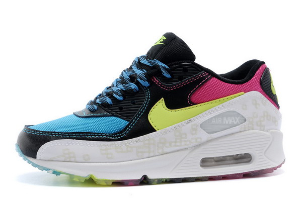 Air Max 90 Mens Shoe Blue / Black / White / Volt