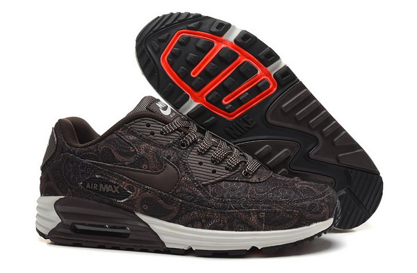 Air Max 90 Mens Shoe Brown / White / Red