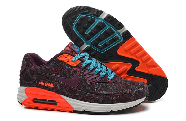 Air Max 90 Mens Shoe Purple Red / Blue