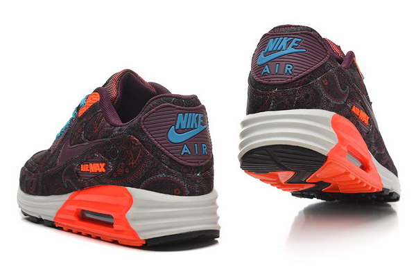 Air Max 90 Mens Shoe Purple Red / Blue