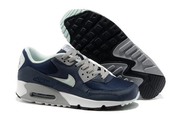 Air Max 90 Mens Shoe Navy Blue / Grey / White