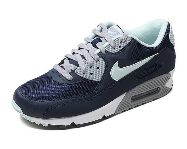 Air Max 90 Mens Shoe Navy Blue / Grey / White