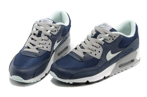 Air Max 90 Mens Shoe Navy Blue / Grey / White