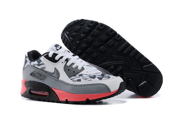 Air Max 90 Mens Shoe White / Grey / Pink