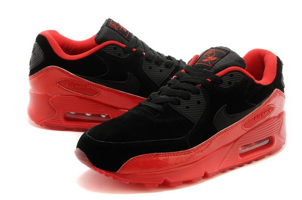 Air Max 90 Mens Shoe Black / Red
