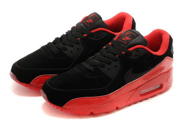 Air Max 90 Mens Shoe Black / Red