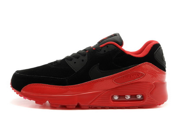Air Max 90 Mens Shoe Black / Red