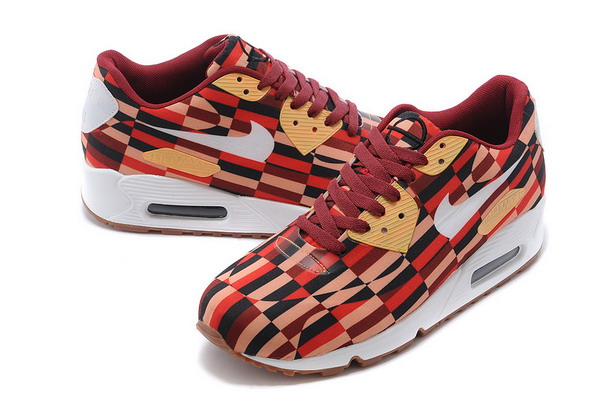 Air Max 90 Mens Shoe Pink / Red / Black / White
