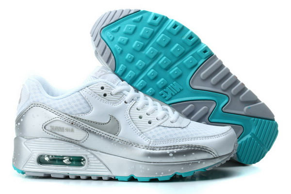 Air Max 90 Splatter Pack Womens Shoe White / Metallic Silver