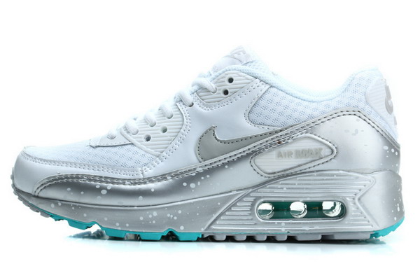 Air Max 90 Splatter Pack Womens Shoe White / Metallic Silver