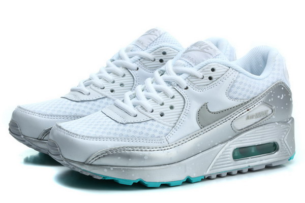 Air Max 90 Splatter Pack Womens Shoe White / Metallic Silver