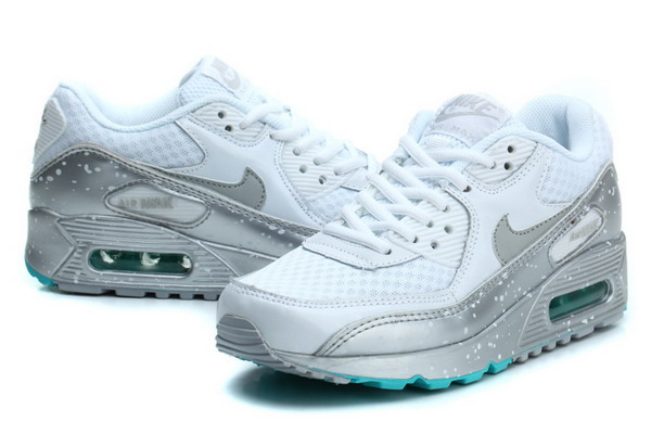 Air Max 90 Splatter Pack Womens Shoe White / Metallic Silver