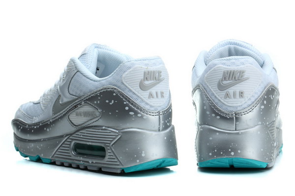 Air Max 90 Splatter Pack Womens Shoe White / Metallic Silver