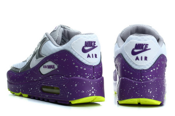 Air Max 90 Splatter Pack Womens Shoe Wolf Grey / Bright Grape / Venom Green