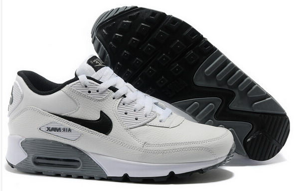 Air Max 90 Essential Leather Womens Shoe White / Black