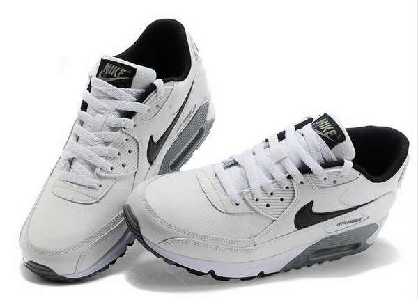 Air Max 90 Essential Leather Womens Shoe White / Black