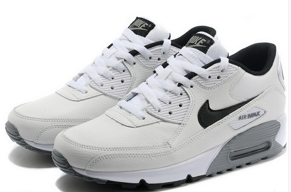 Air Max 90 Essential Leather Womens Shoe White / Black