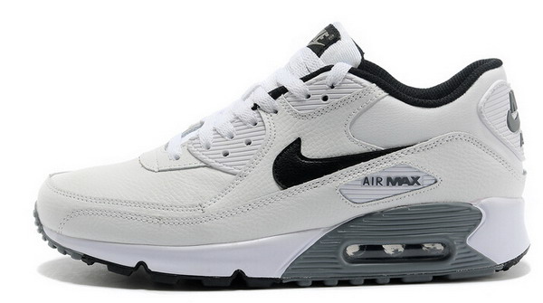 Air Max 90 Essential Leather Womens Shoe White / Black