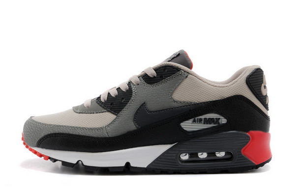 Air Max 90 Womens Shoe Grey / Black / White / Red
