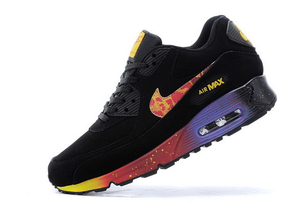 Air Max 90 Womens Shoe Black / Red / Gold