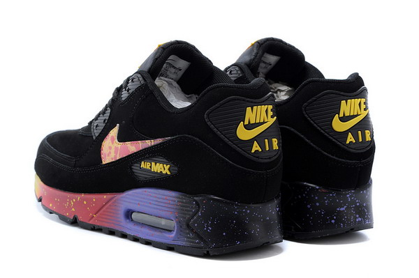 Air Max 90 Womens Shoe Black / Red / Gold