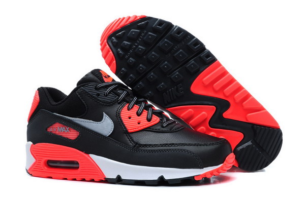 Air Max 90 Womens Shoe Black / Red / White / Metallic Silver
