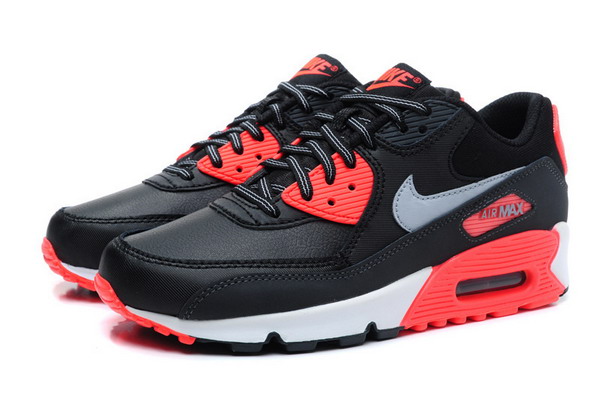 Air Max 90 Womens Shoe Black / Red / White / Metallic Silver