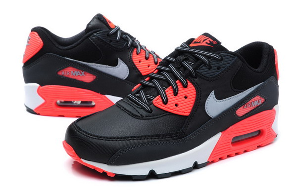 Air Max 90 Womens Shoe Black / Red / White / Metallic Silver