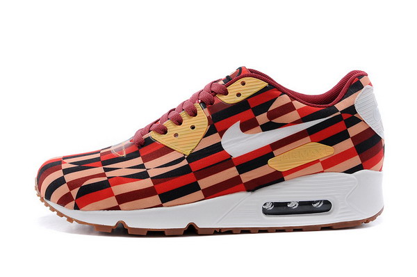 Air Max 90 Womens Shoe Pink / Red / Black / White