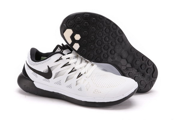 Nike Free 5.0+ Mens Running Shoes White / Black