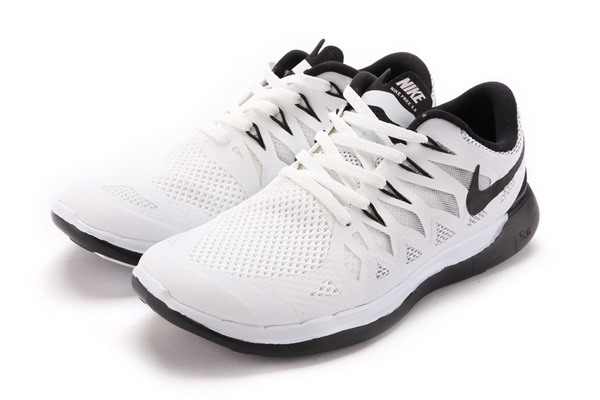 Nike Free 5.0+ Mens Running Shoes White / Black