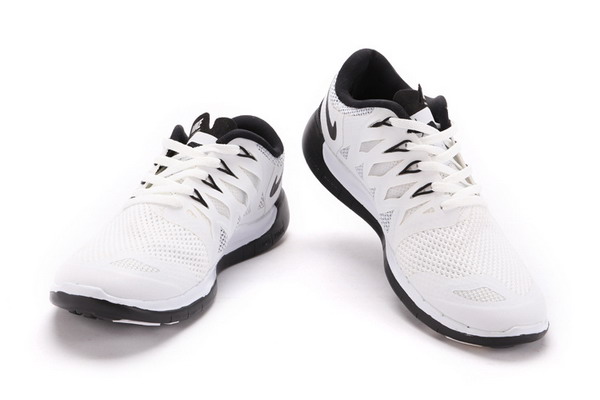Nike Free 5.0+ Mens Running Shoes White / Black