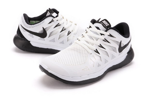 Nike Free 5.0+ Mens Running Shoes White / Black