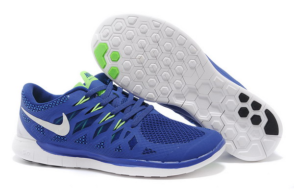 Nike Free 5.0+ Mens Running Shoes Royal Blue / White