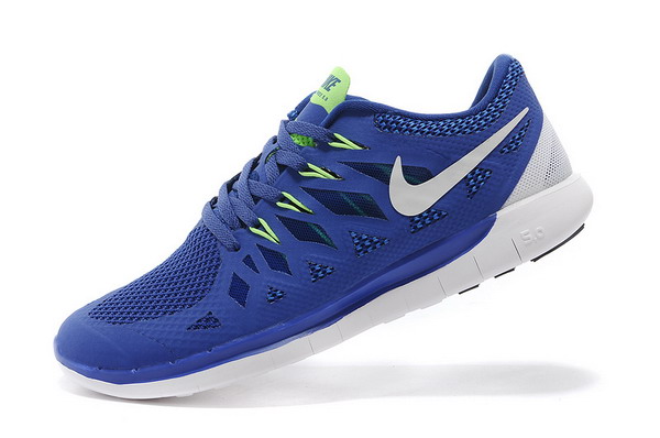 Nike Free 5.0+ Mens Running Shoes Royal Blue / White