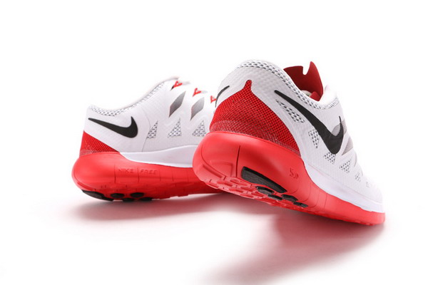 Nike Free 5.0+ Mens Running Shoes White / Black / University Red