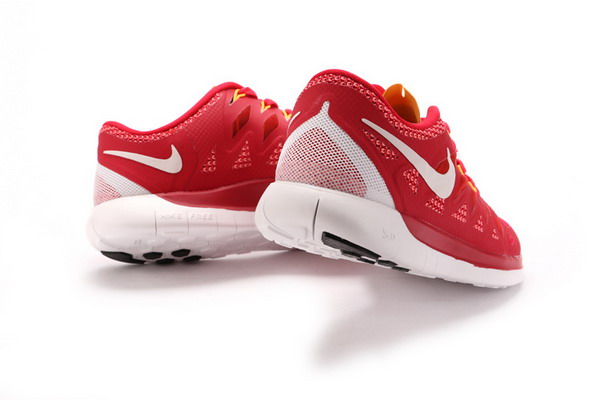 Nike Free 5.0+ Mens Running Shoes Gym Red / Kumquat /White