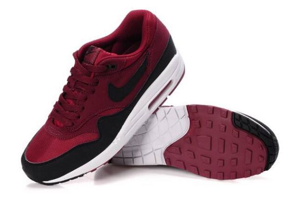 Nike Air Max 1 Mens Maroon/Black-White
