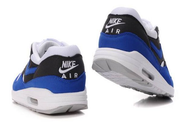 Nike Air Max 1 Mens White/Signal Blue-Anthracite