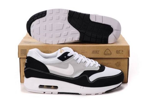 Nike Air Max 1 Mens Black/White-Grey